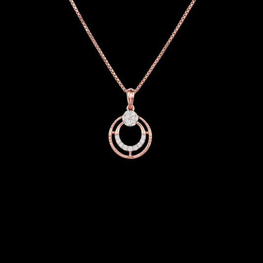 18K Rose Gold Diamond Kada - 0.201ct VVS-VS-FG
