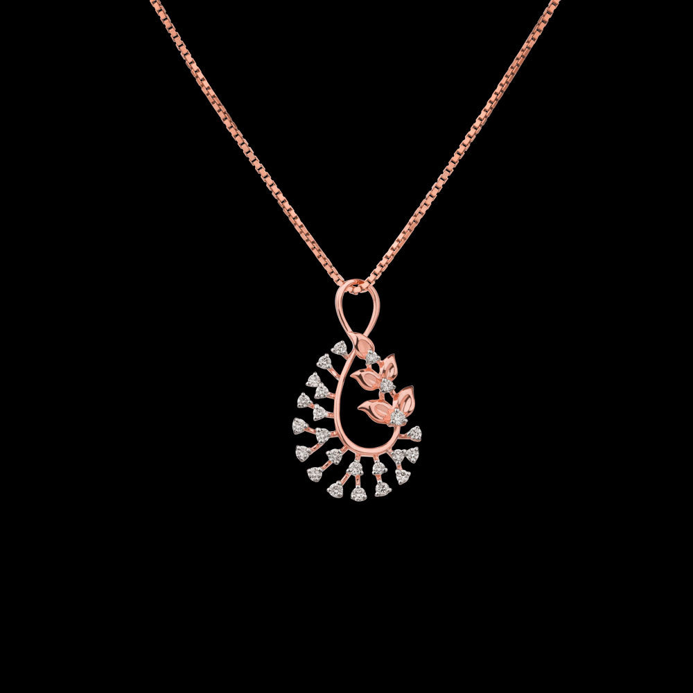 18K Rose Gold Diamond Kada - 0.244ct VS-SI-GH