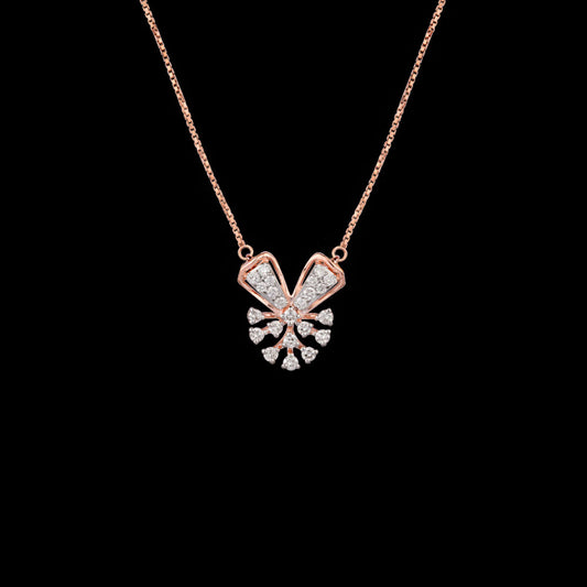 18K Rose Gold Diamond Pendant - 0.305ct VVS-FG