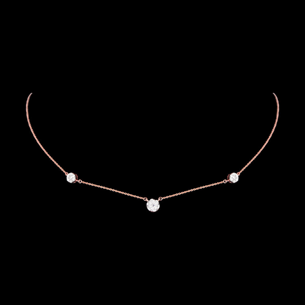 18K Rose Gold Diamond Pendant - 0.556ct VVS-FG
