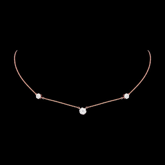 18K Rose Gold Diamond Pendant - 0.556ct VVS-FG