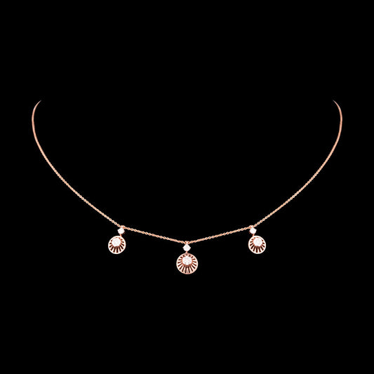 18K Rose Gold Diamond Pendant - 0.373ct VVS-VS-FG