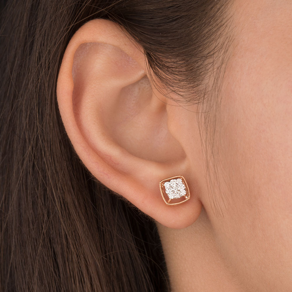 18K Rose Gold Diamond Jewellery - 0.452ct VS-SI-GH