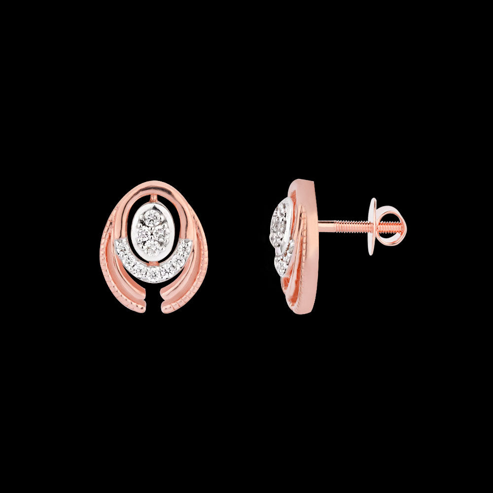 18K Rose Gold Diamond Jewellery - 0.201ct VVS-FG