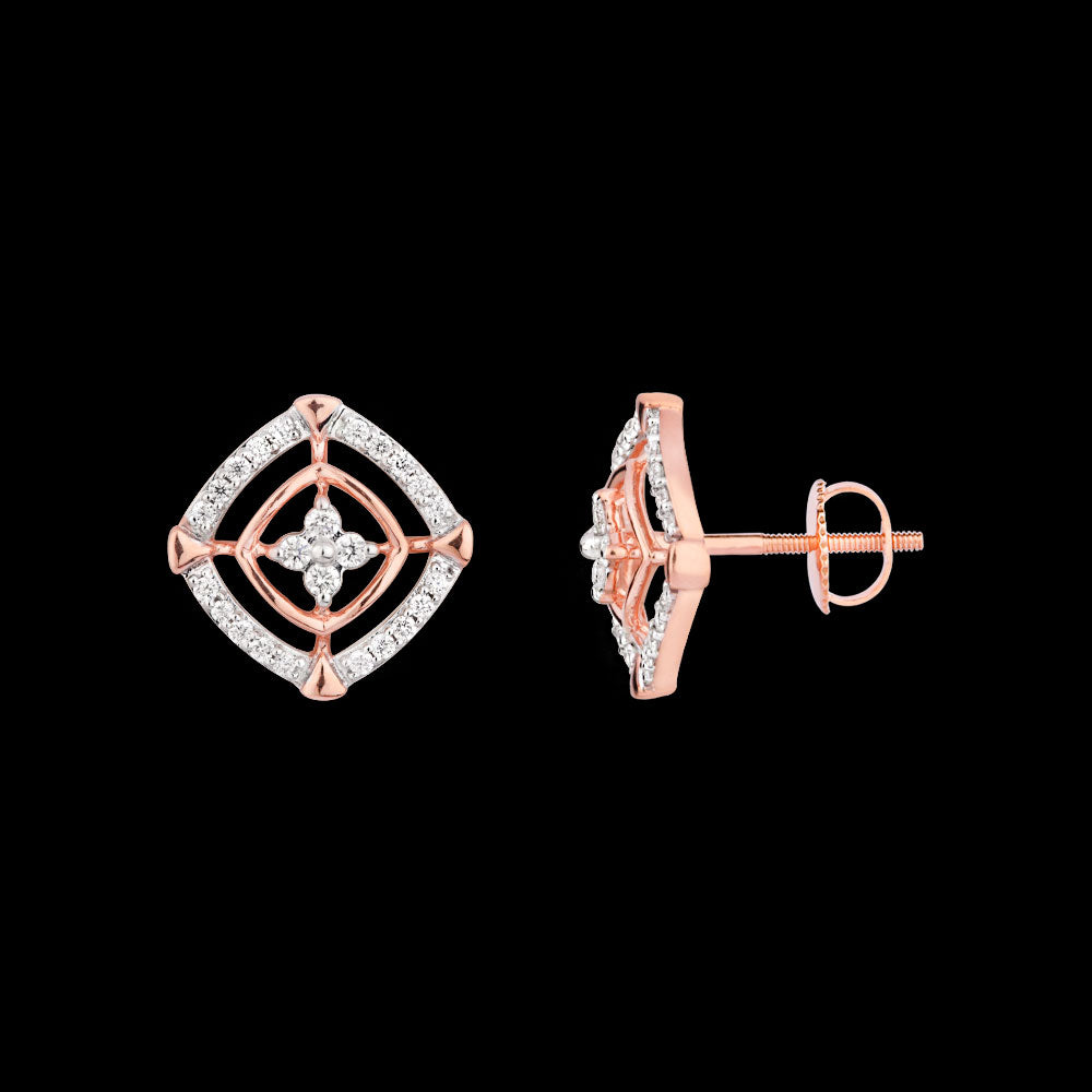 18K Rose Gold Diamond Jewellery - 0.282ct VVS-FG