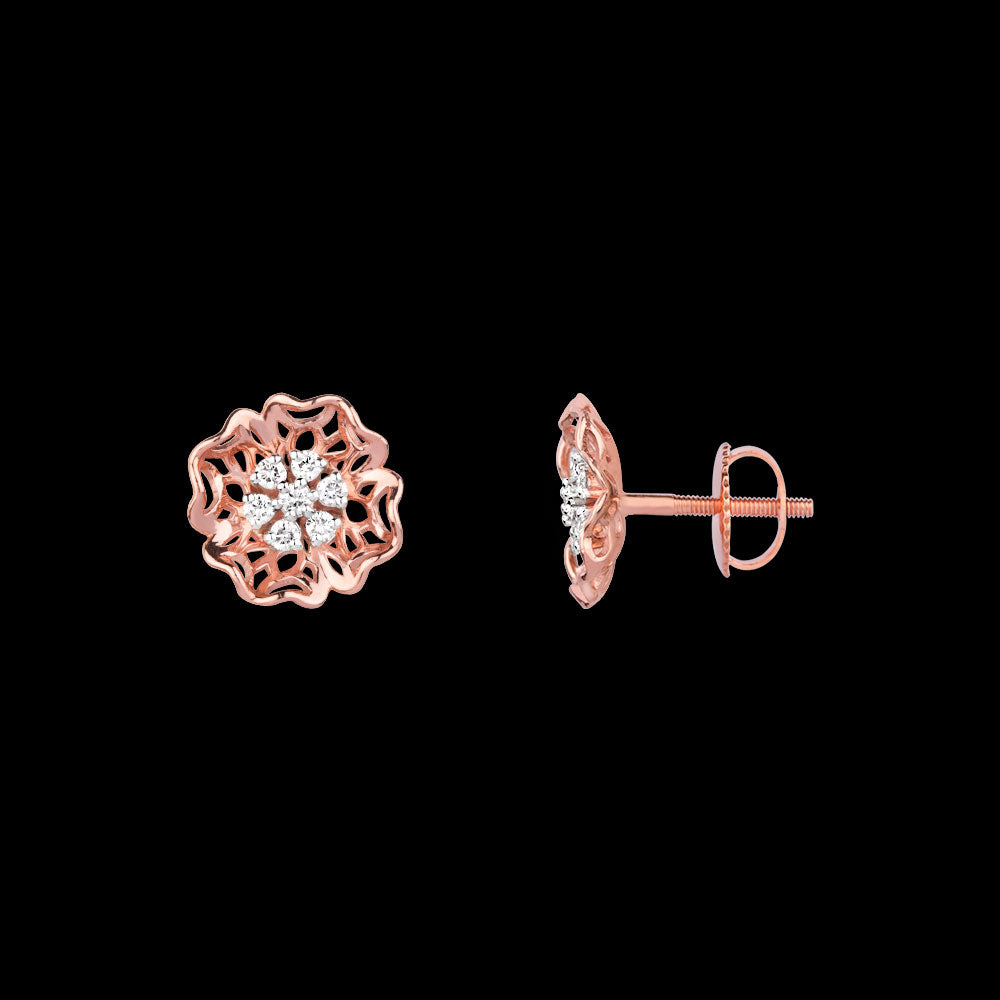 18K Rose Gold Diamond Jewellery - 0.212ct VVS-VS-FG