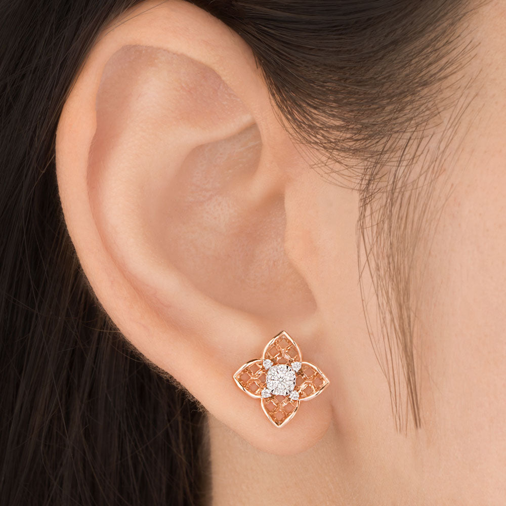18K Rose Gold Diamond Jewellery - 0.181ct VVS-VS-FG