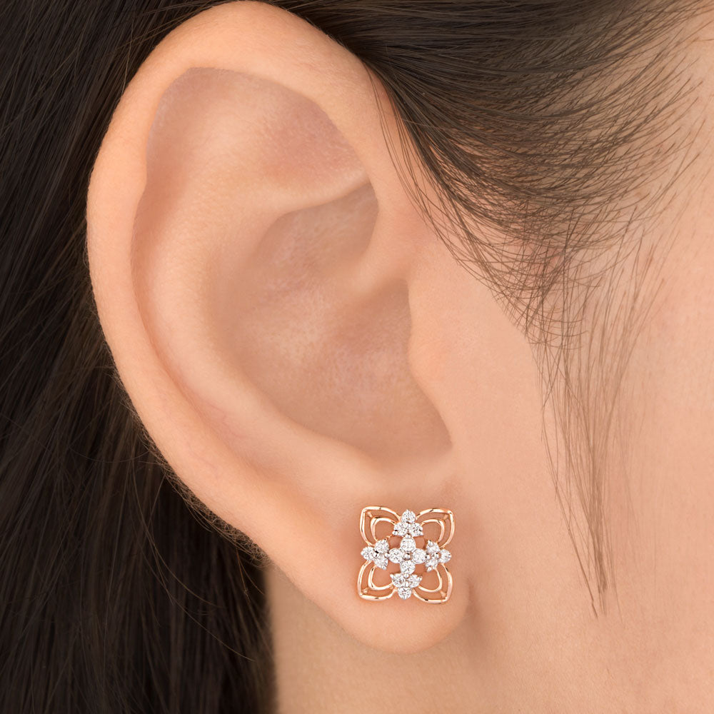 18K Rose Gold Diamond Jewellery - 0.233ct VVS-FG