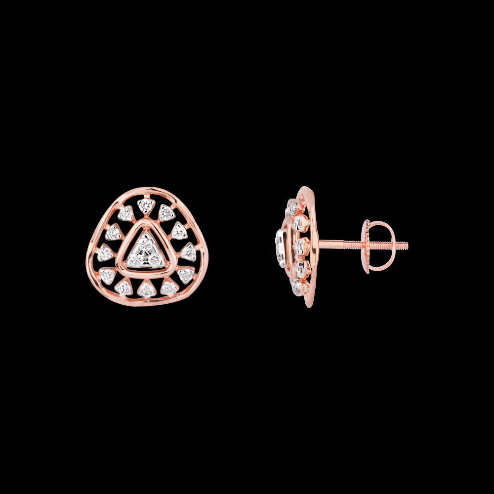 18K Rose Gold Diamond Jewellery - 0.195ct VVS-FG