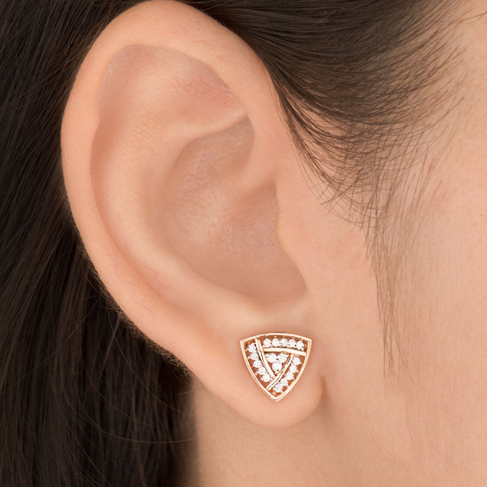 18K Rose Gold Diamond Jewellery - 0.229ct VVS-FG