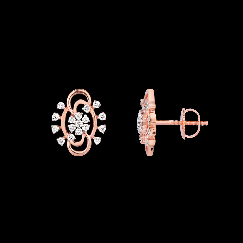 18K Rose Gold Diamond Jewellery - 0.211ct VVS-FG