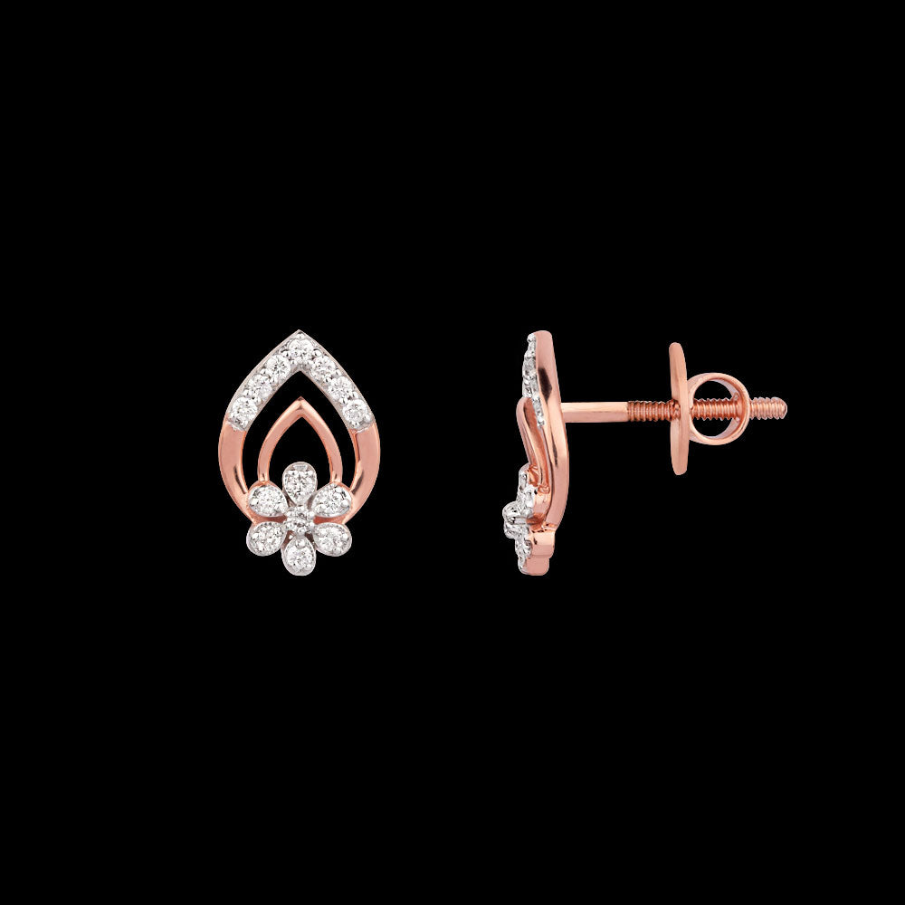18K Rose Gold Diamond Jewellery - 0.203ct VVS-FG