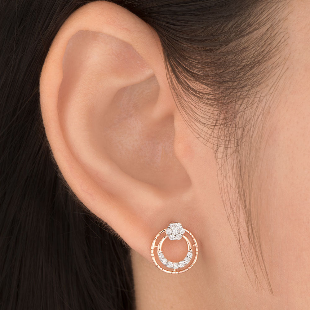18K Rose Gold Diamond Jewellery - 0.281ct VVS-FG
