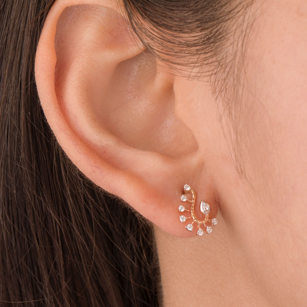 18K Rose Gold Diamond Jewellery - 0.185ct VS-SI-GH