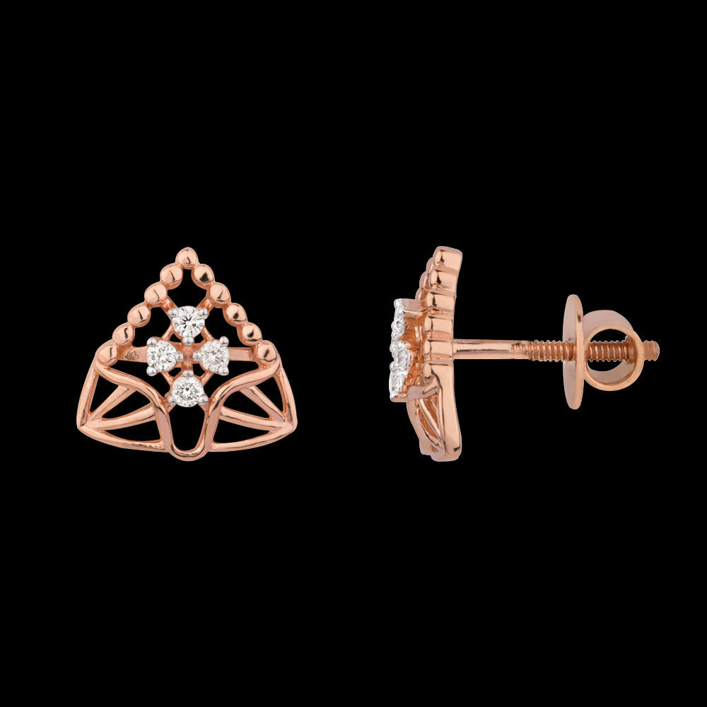 14K Rose Gold Diamond Jewellery - 0.13ct VVS-VS-GH