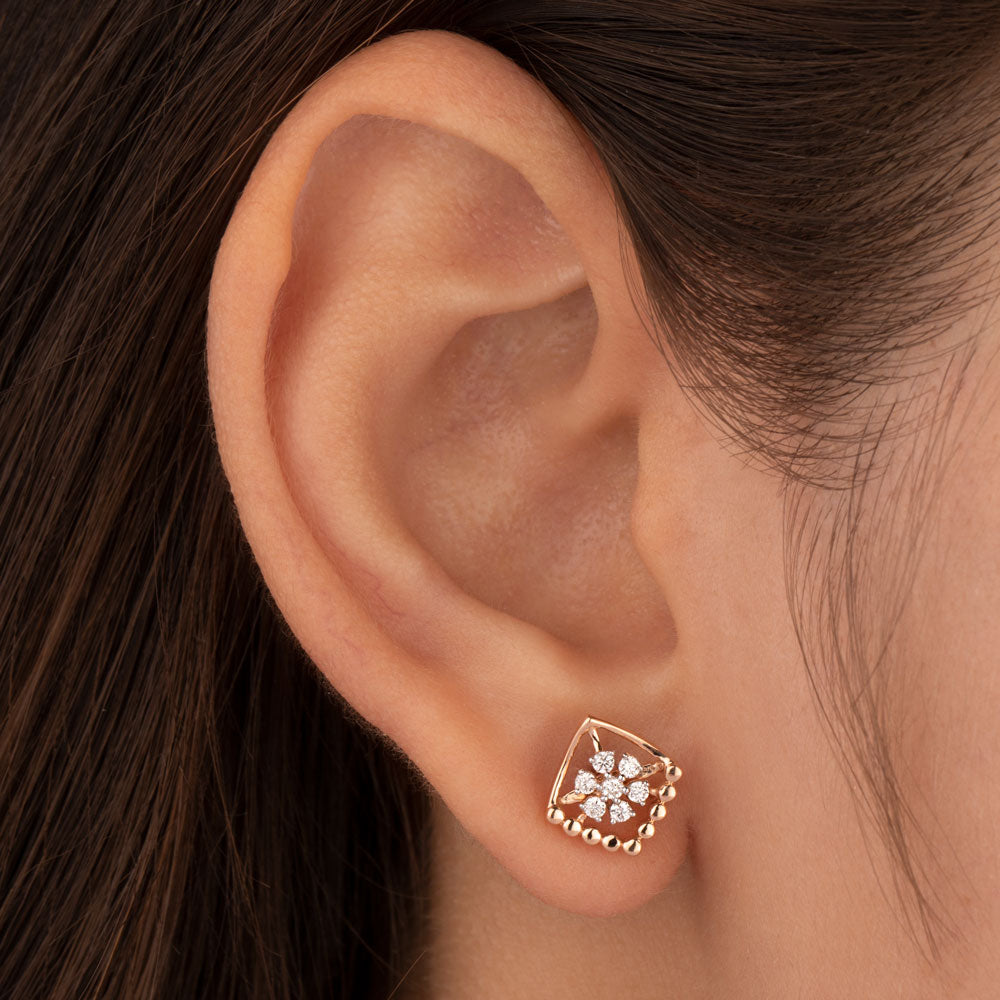 18K Rose Gold Diamond Jewellery - 0.184ct VS-GH