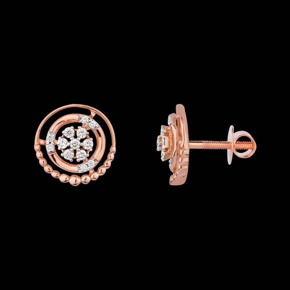 18K Rose Gold Diamond Jewellery - 0.218ct VVS-VS-HI