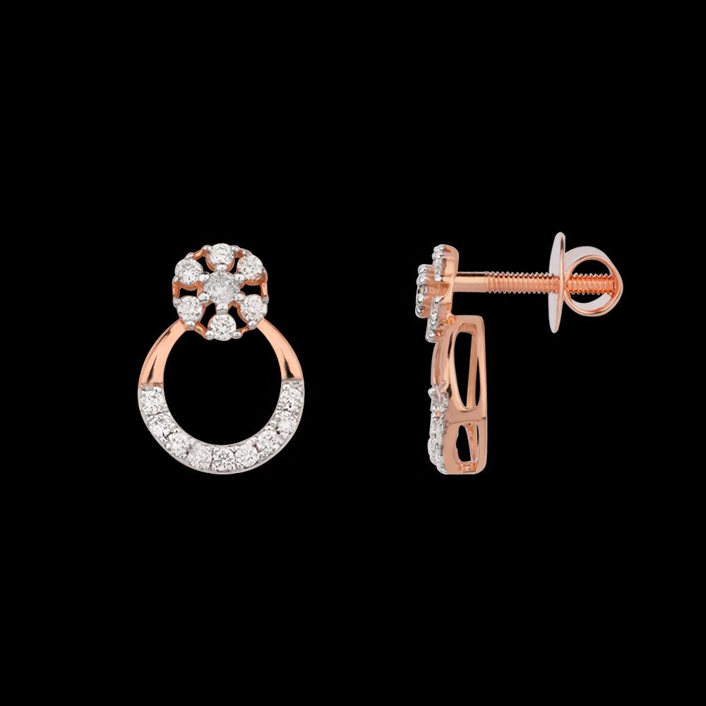 18K Rose Gold Diamond Jewellery - 0.266ct VVS-VS-HI