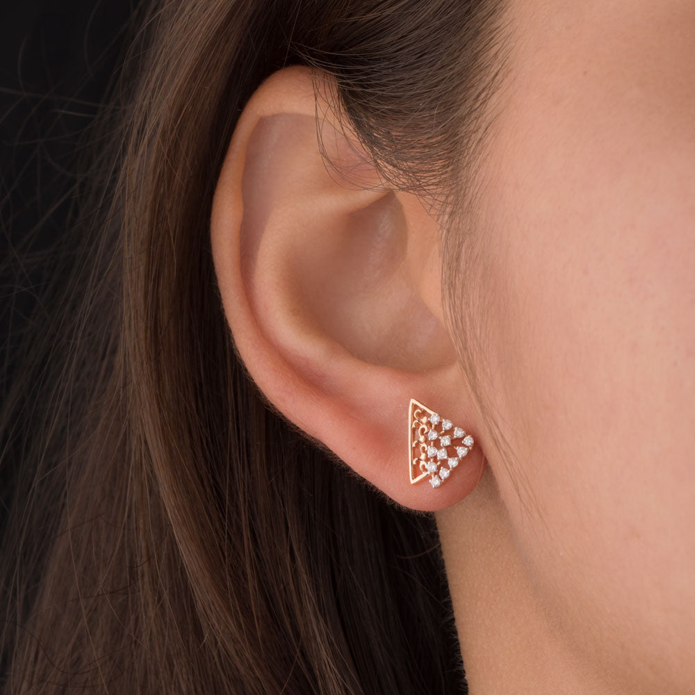 18K Rose Gold Diamond Jewellery - 0.21ct VS-SI-GH