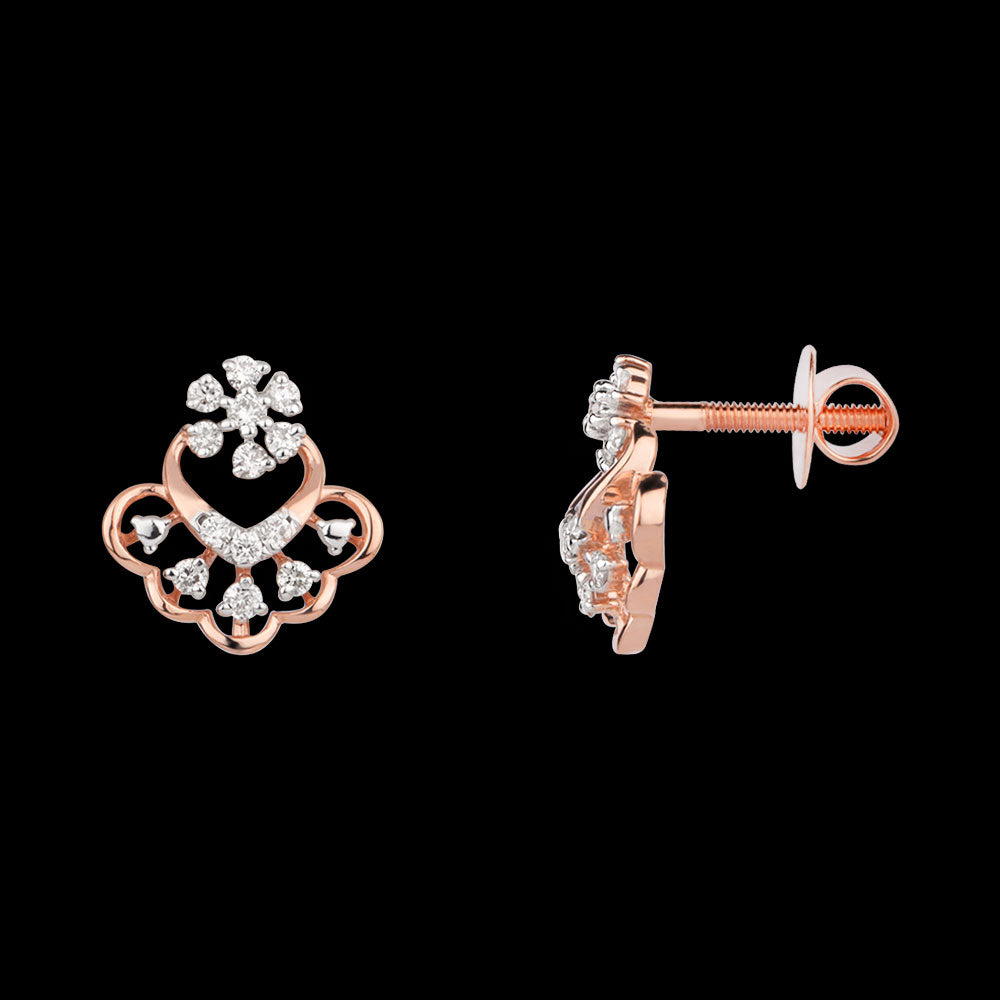 14K Rose Gold Diamond Jewellery - 0.249ct VVS-VS-GH