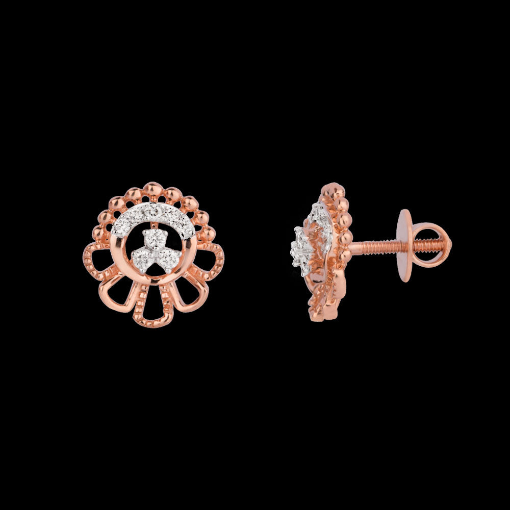 18K Rose Gold Diamond Jewellery - 0.176ct VVS-VS-HI