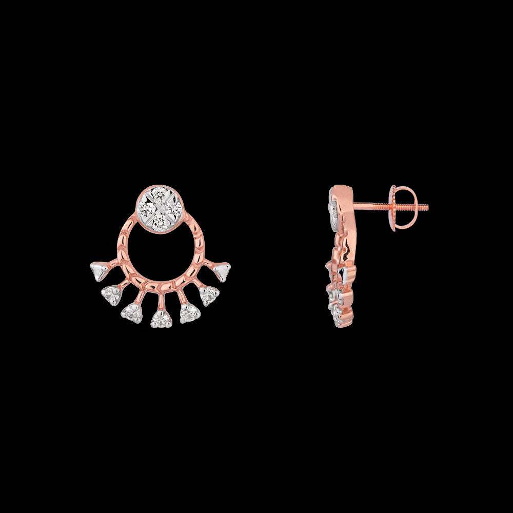 18K Rose Gold Diamond Jewellery - 0.171ct VVS-FG