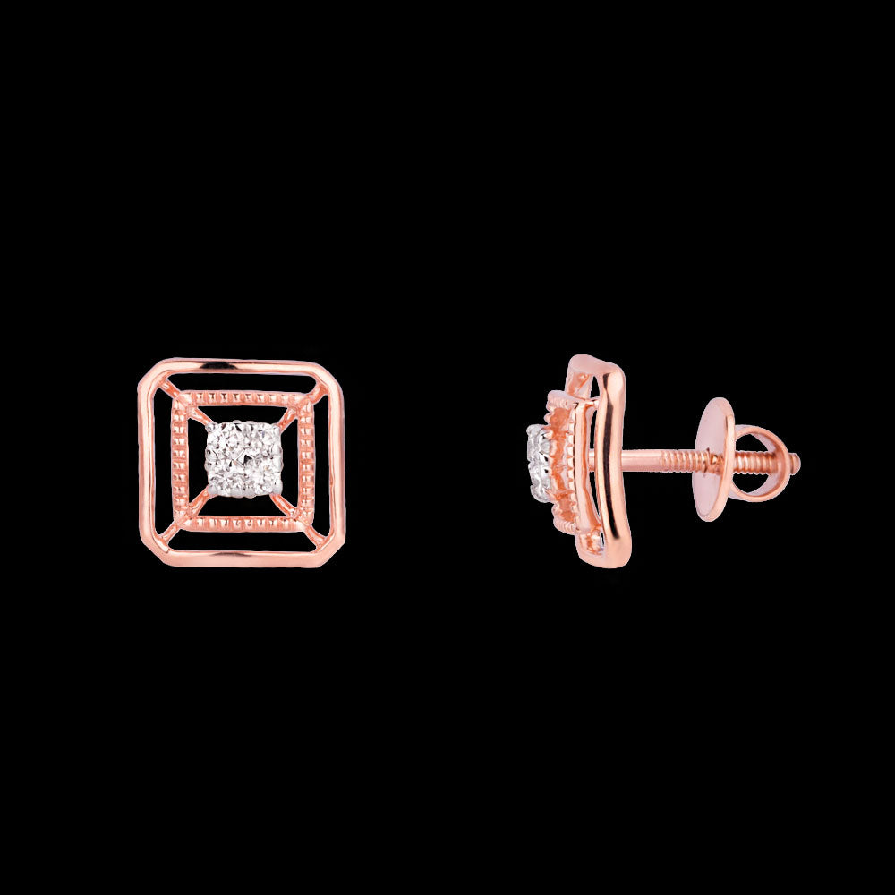 14K Rose Gold Diamond Jewellery - 0.165ct VVS-VS-GH