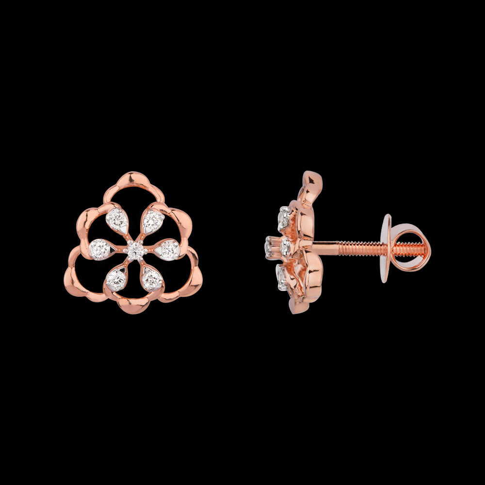 14K Rose Gold Diamond Jewellery - 0.15ct VVS-VS-HI