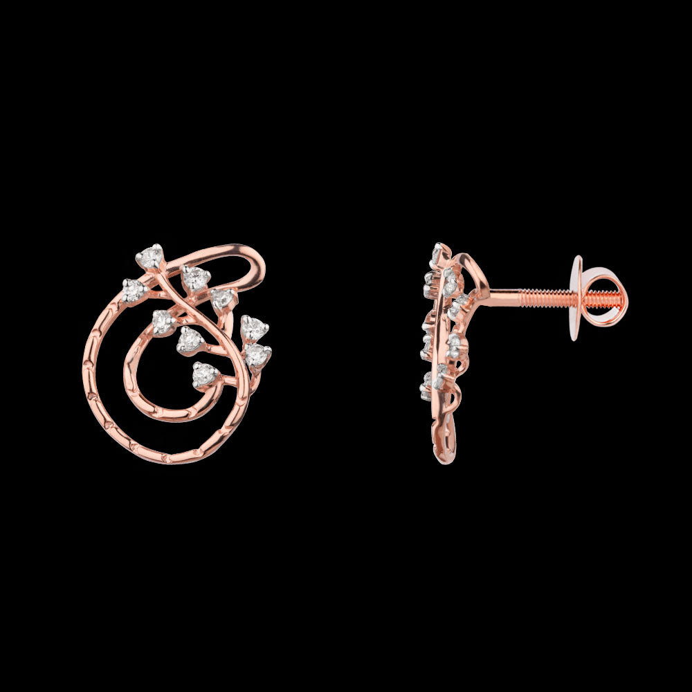 14K Rose Gold Diamond Jewellery - 0.164ct VS-SI-GH