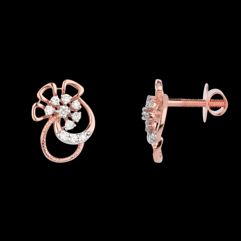14K Rose Gold Diamond Jewellery - 0.172ct VVS-VS-GH