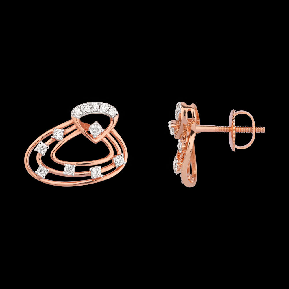 18K Rose Gold Diamond Jewellery - 0.328ct VVS-VS-HI
