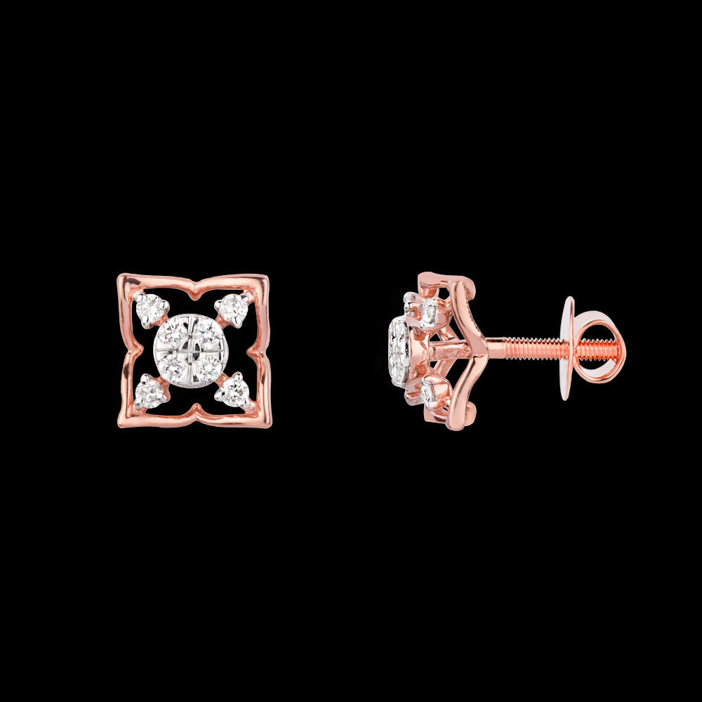 18K Rose Gold Diamond Jewellery - 0.257ct VVS-VS-FG