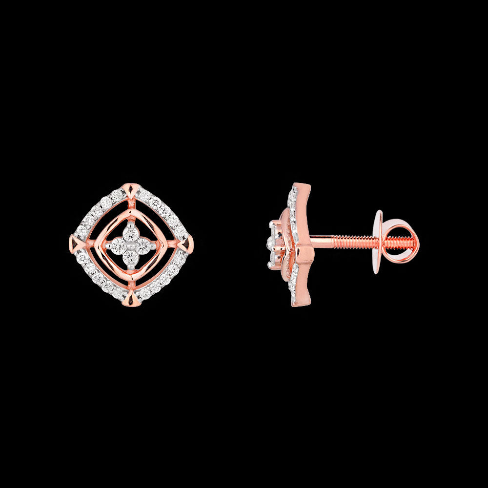 18K Rose Gold Diamond Jewellery - 0.294ct VVS-FG