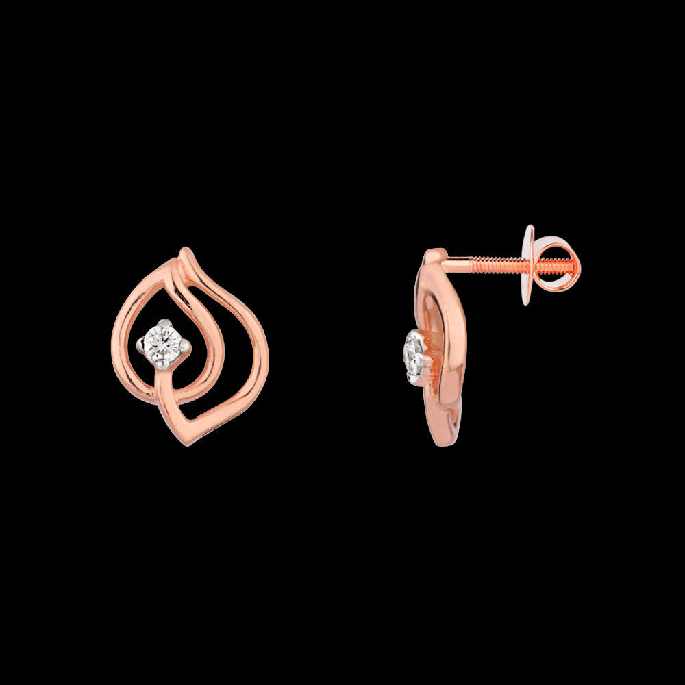 18K Rose Gold Diamond Jewellery - 0.033ct VVS-FG