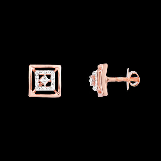 18K Rose Gold Diamond Jewellery - 0.129ct VVS-FG