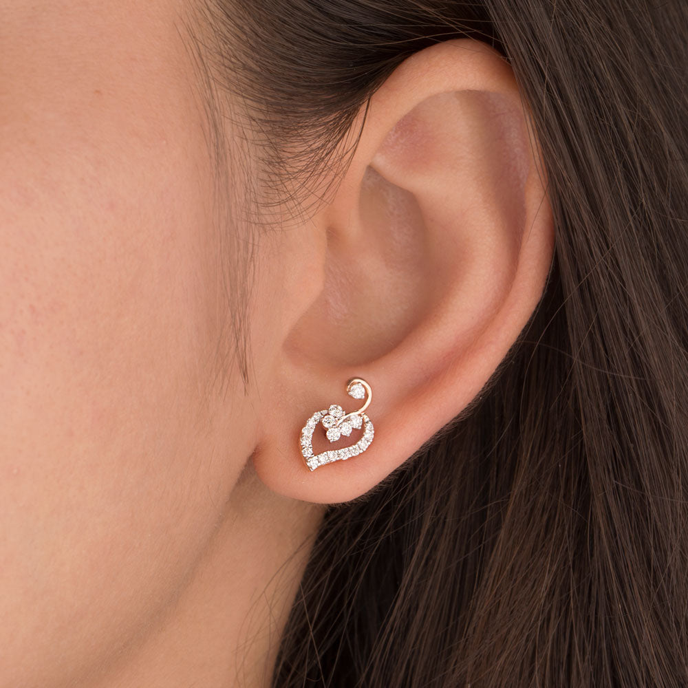 14K Rose Gold Diamond Jewellery - 0.441ct VVS-VS-GH