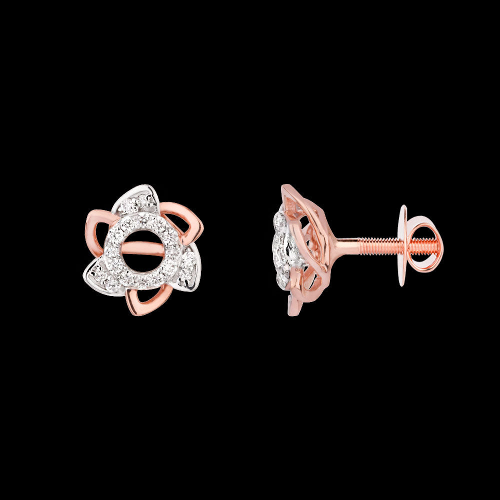 18K Rose Gold Diamond Jewellery - 0.177ct VVS-FG