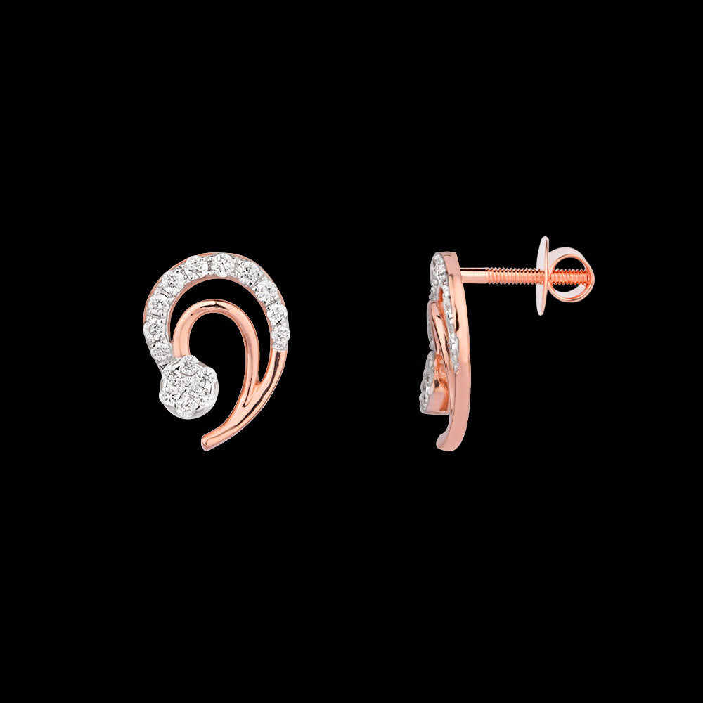 18K Rose Gold Diamond Jewellery - 0.203ct VVS-FG