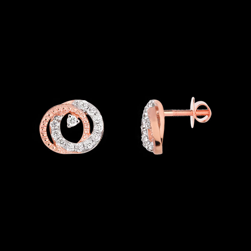 18K Rose Gold Diamond Jewellery - 0.13ct VVS-FG