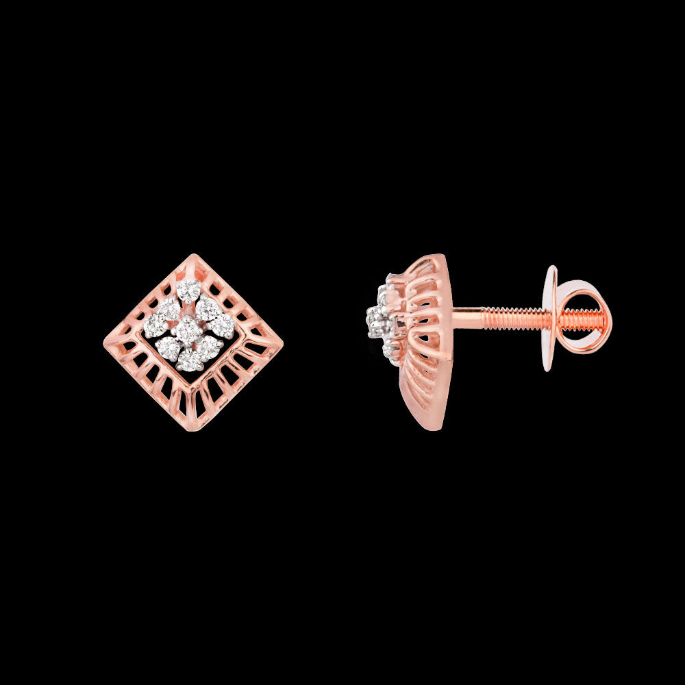18K Rose Gold Diamond Jewellery - 0.2ct VVS-FG