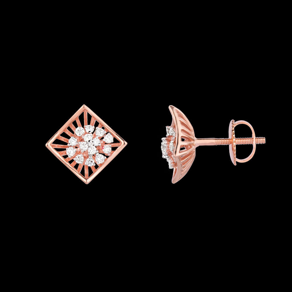 18K Rose Gold Diamond Jewellery - 0.296ct VVS-FG