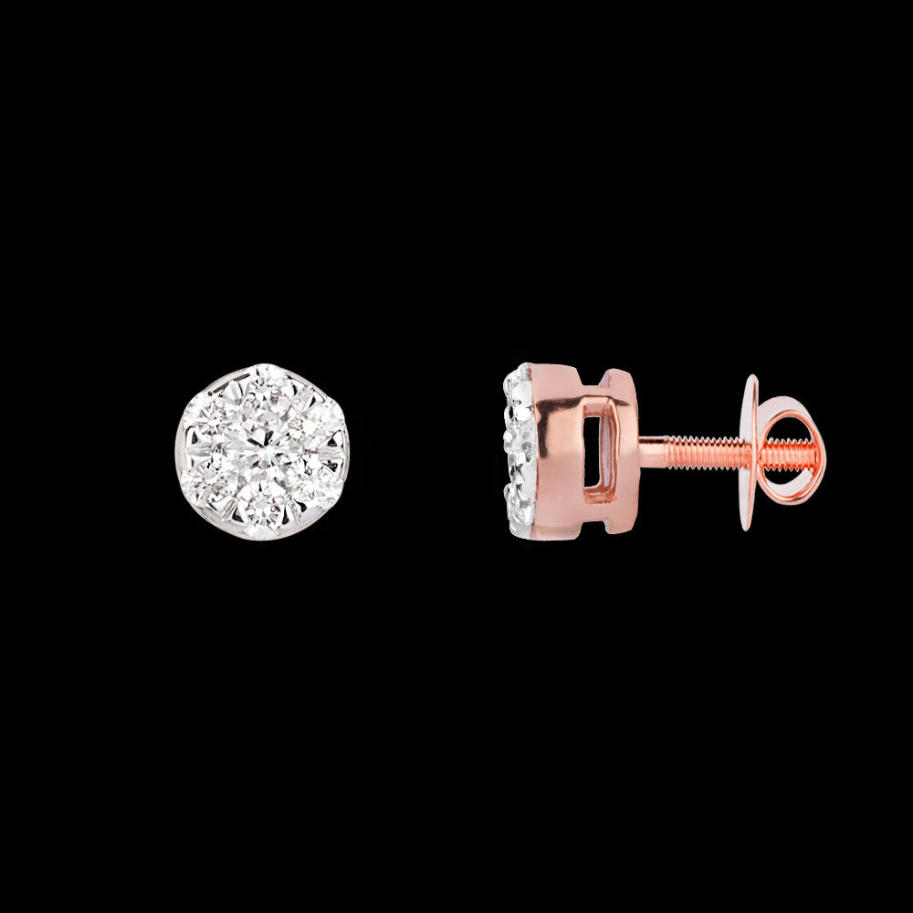 18K Rose Gold Diamond Jewellery - 0.284ct VVS-FG