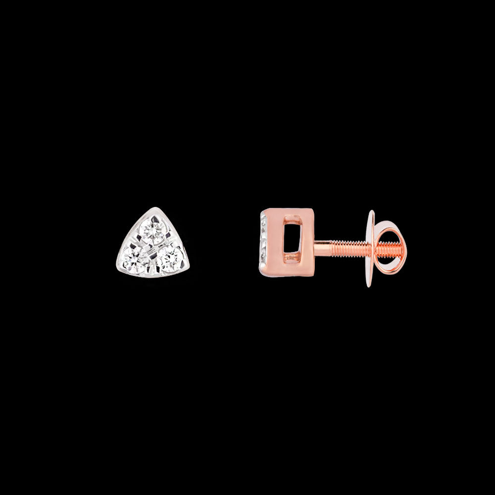 18K Rose Gold Diamond Jewellery - 0.108ct VVS-FG