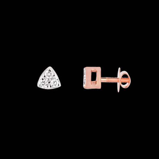18K Rose Gold Diamond Jewellery - 0.108ct VVS-FG