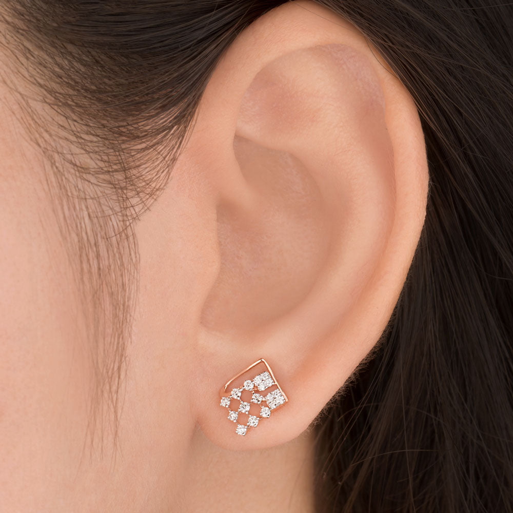 18K Rose Gold Diamond Jewellery - 0.265ct VVS-FG