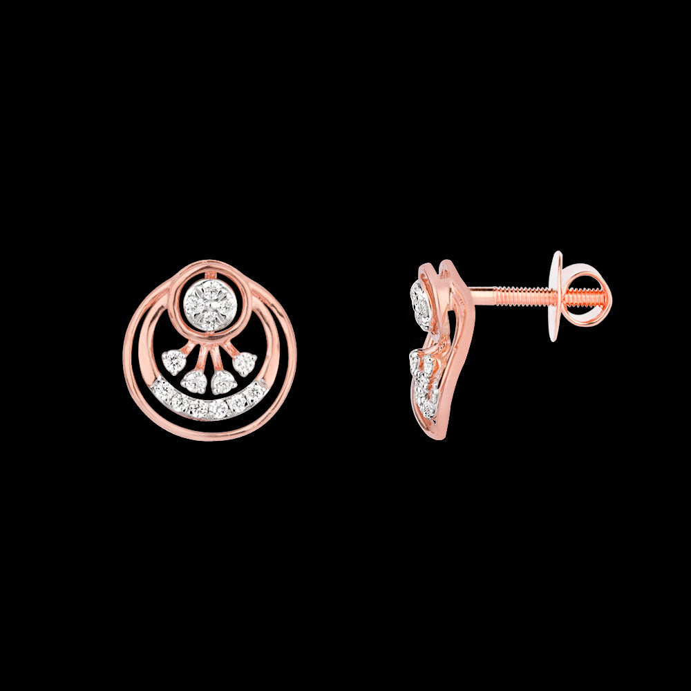 18K Rose Gold Diamond Jewellery - 0.196ct VVS-FG