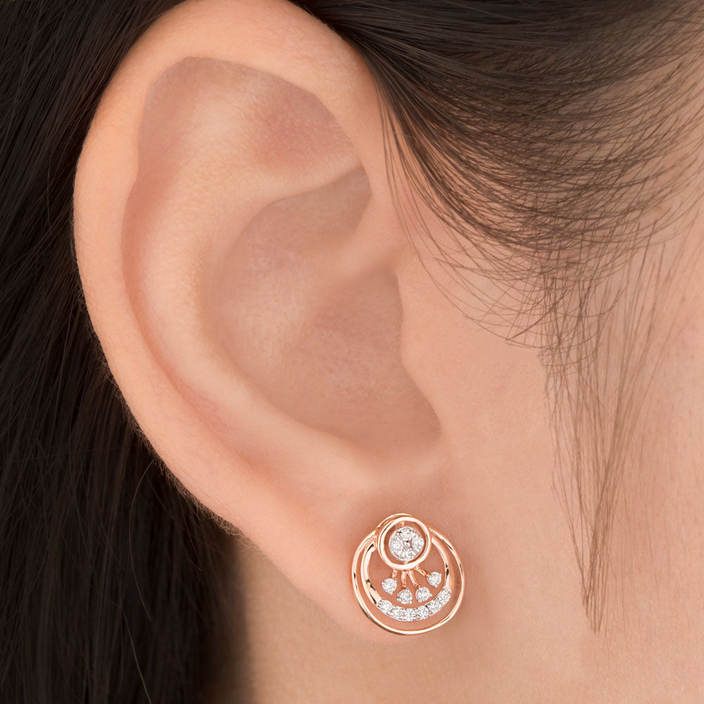 18K Rose Gold Diamond Jewellery - 0.196ct VVS-FG
