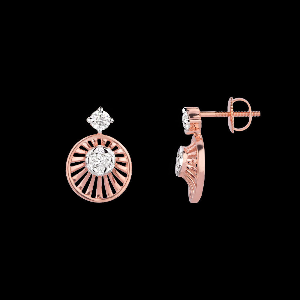 18K Rose Gold Diamond Jewellery - 0.263ct VVS-FG