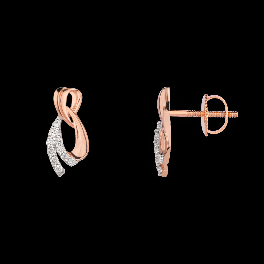 14K Rose Gold Diamond Jewellery - 0.187ct VVS-VS-GH