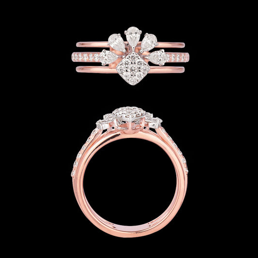 18K Rose Gold Diamond Ring - 0.815ct VS-SI-FG